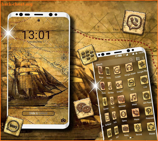 Treasure Hunt Launcher Theme screenshot