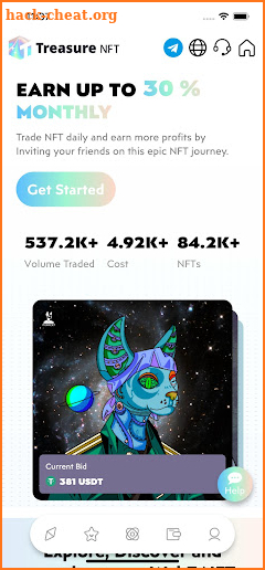 TreasureNFT：Trade & Earn NFTs screenshot