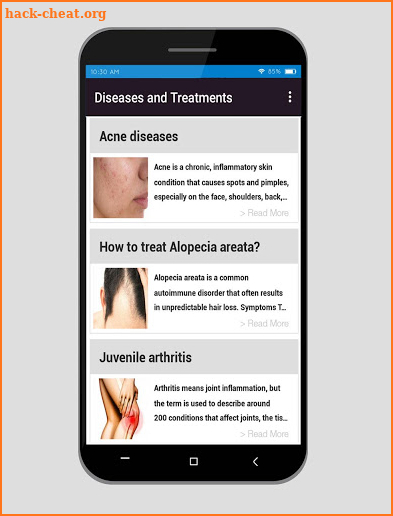 Treatment for all diseases screenshot