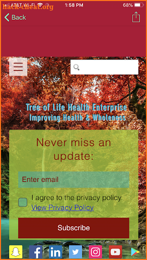 Tree of Life Health Education screenshot