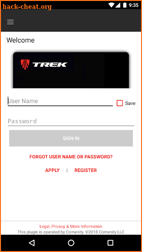 Trek Card screenshot