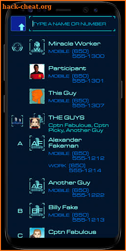 TREK: SMS screenshot