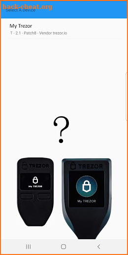 Trezor Pass Vault screenshot