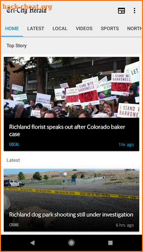 Tri-City Herald: WA state news screenshot