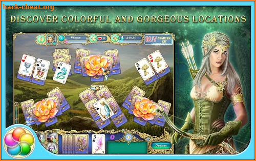 Tri Peaks Emerland Solitaire screenshot