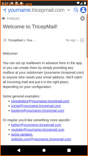 TricepMail screenshot