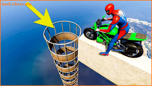 Tricky Bike Stunt Spider Superhero Bike GT Racing screenshot