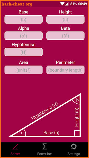 Trigonometry Help - Calculator screenshot