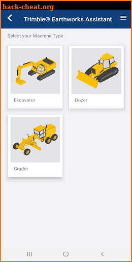 Trimble Earthworks Assistant screenshot