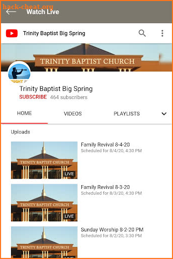 Trinity Baptist Big Spring TX screenshot