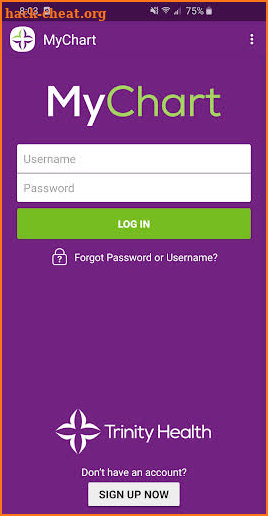 Trinity Health MyChart screenshot