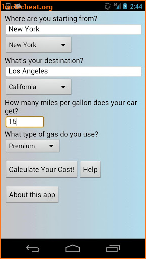 Trip Cost Finder & Calculator+ screenshot