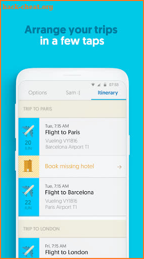 Trip Planner and Assistant - Sam screenshot