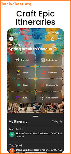 Trip Planner, Recs: Seenspot screenshot