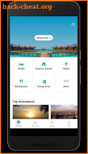 TripAdvisor Hotels Flights Restaurants Attractions screenshot