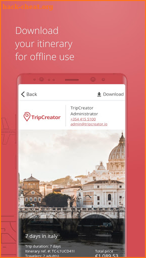 TripCreator screenshot