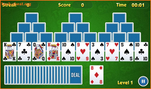 TriPeaks Solitaire Challenge screenshot