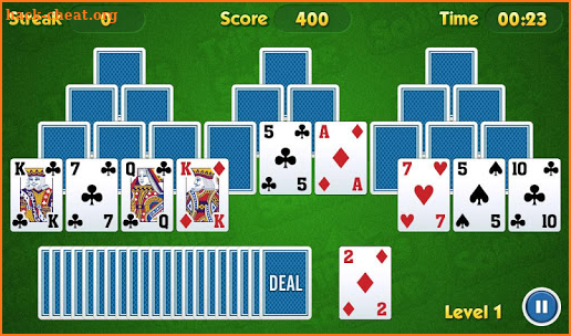 TriPeaks Solitaire Challenge screenshot