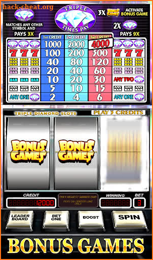 Triple Diamond Free Slots screenshot