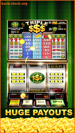 Triple Gold Dollars Slots Free screenshot