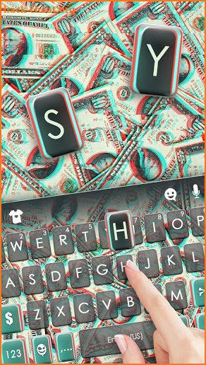 Trippy Cash Keyboard Background screenshot