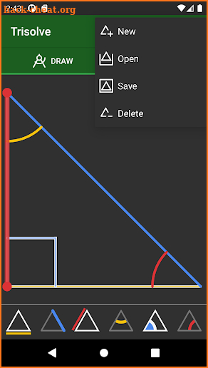 Trisolve: Triangle Calculator screenshot