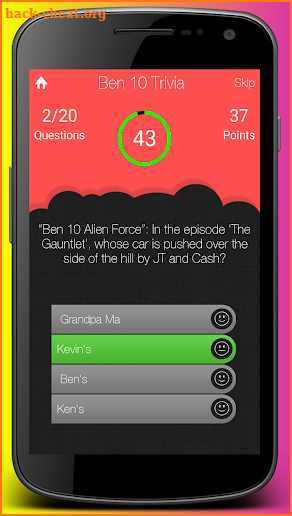 Trivia for Ben 10 screenshot