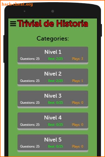 Trivial de Historia screenshot