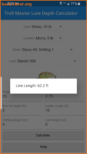 Troll Master Depth Calculator - FREE screenshot