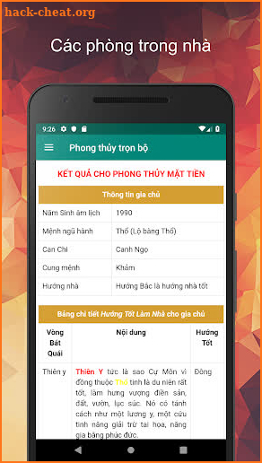 Trọn bộ phong thủy nhà screenshot