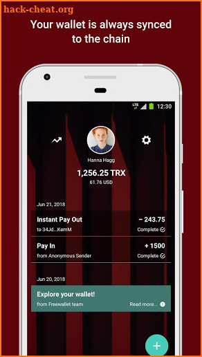 TRON Wallet by Freewallet screenshot