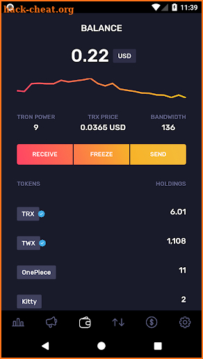 TronWallet - P2P crypto wallet for TRON screenshot