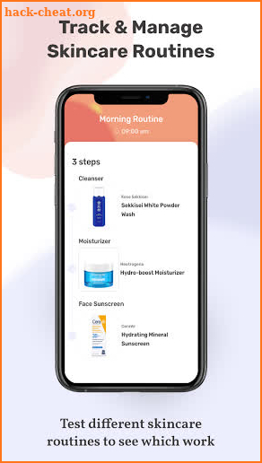 TroveSkin 2.0 Skincare Tracker screenshot