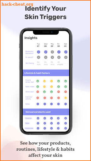 TroveSkin 2.0 Skincare Tracker screenshot