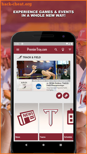 Troy Athletics screenshot