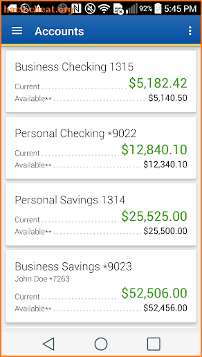 Tru2Go Truliant Mobile Banking screenshot