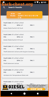 Truck Fault Codes screenshot