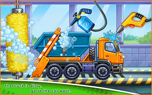 Truck games for kids - house building 🏡 car wash screenshot