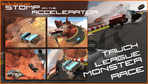 Truck League Monster Race - 3D Dirt Track Racing screenshot