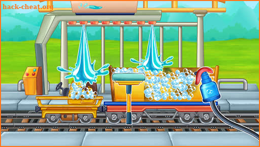 Truck wash train builder game screenshot