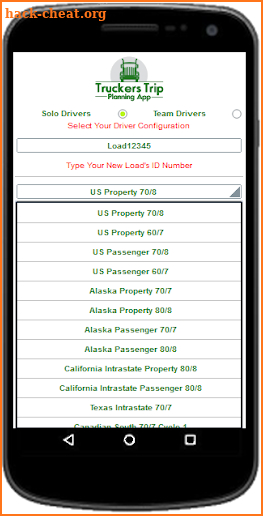 Truckers Trip Planning App (Dispatchers ) screenshot