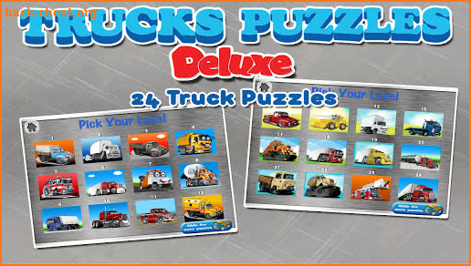 Trucks Puzzles Deluxe screenshot