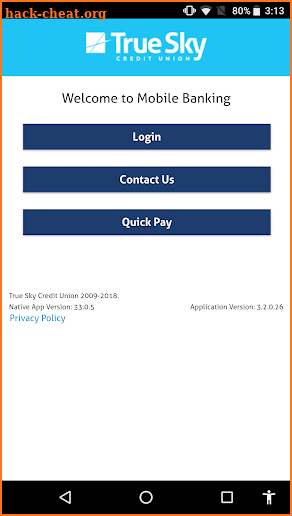 True Sky Credit Union screenshot