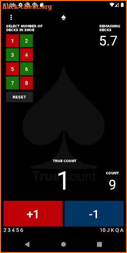 TrueCount Pro - Blackjack Card Counter screenshot