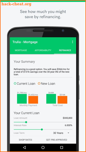 Trulia Mortgage Calculators screenshot