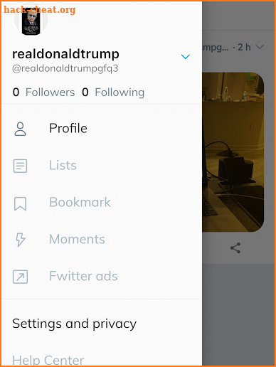 Trumpr screenshot