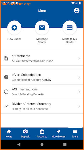 TruNorth Federal Credit Union screenshot