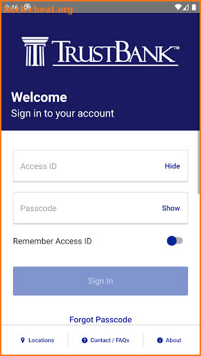 TrustBank screenshot