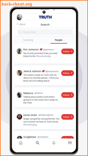 Truth Social Support App screenshot