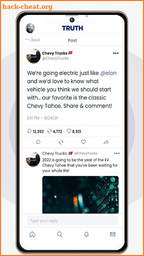 Truth Social Support App screenshot